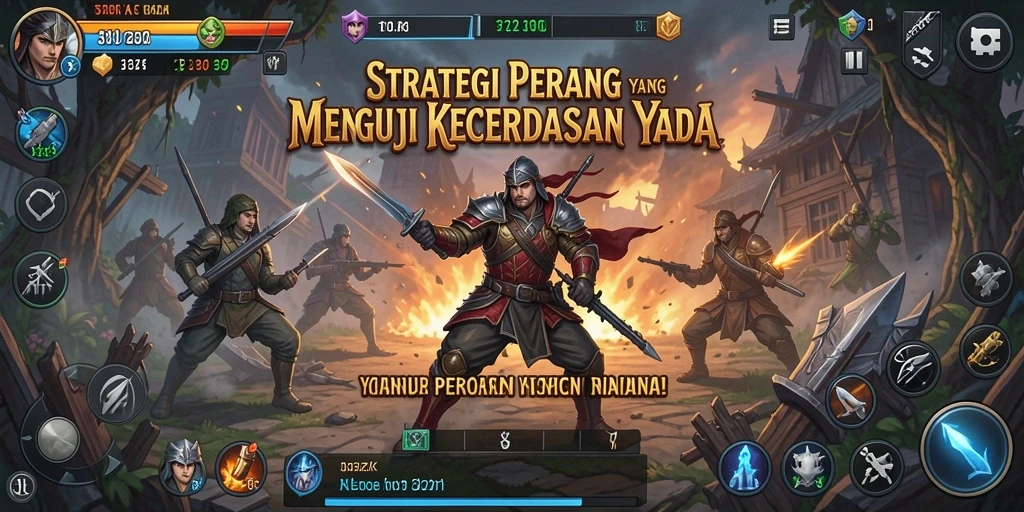 Screenshot gameplay 33ZK menampilkan pertempuran strategis yang menarik.