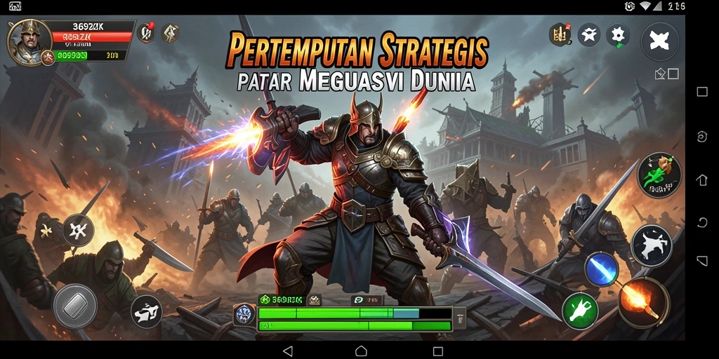Tampilan gameplay epik dalam 369ZK dengan rencana strategis yang menantang.