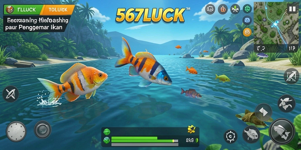 Gameplay memancing menampilkan aksi menarik dalam 567LUCK.