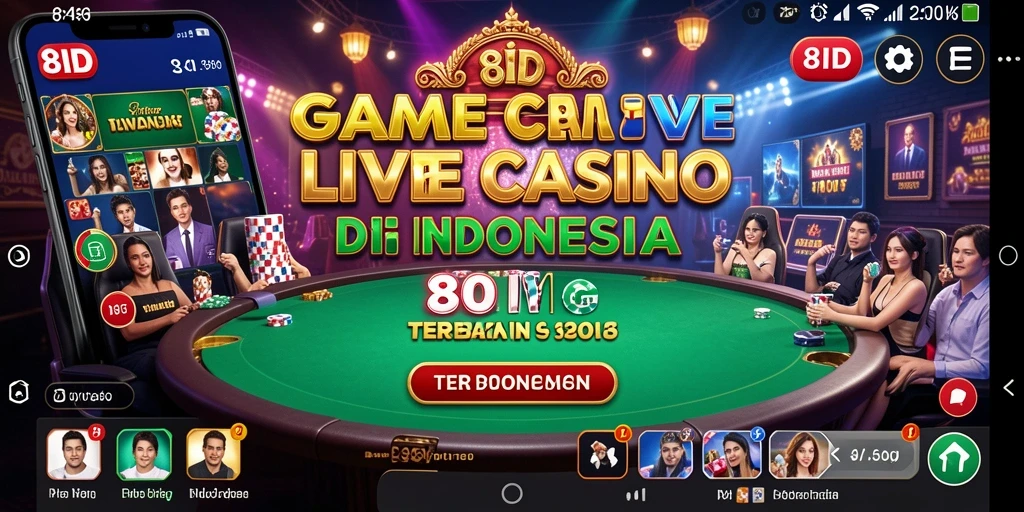 Tampilan gameplay Live Casino yang mengasyikkan dari 8ID.