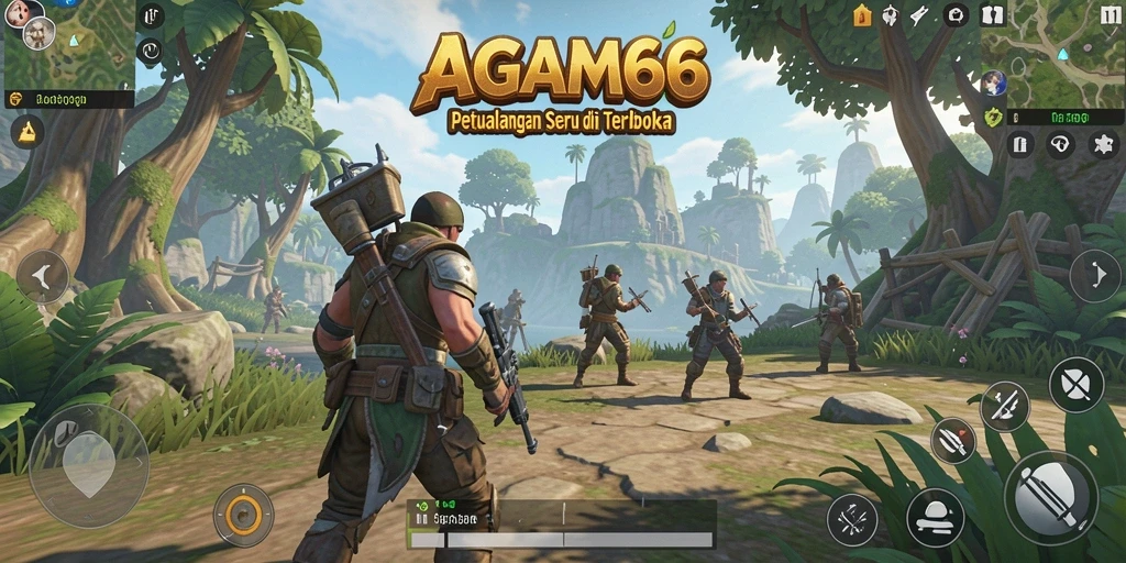 Tampilan indah dari gameplay Open World AGAM66.