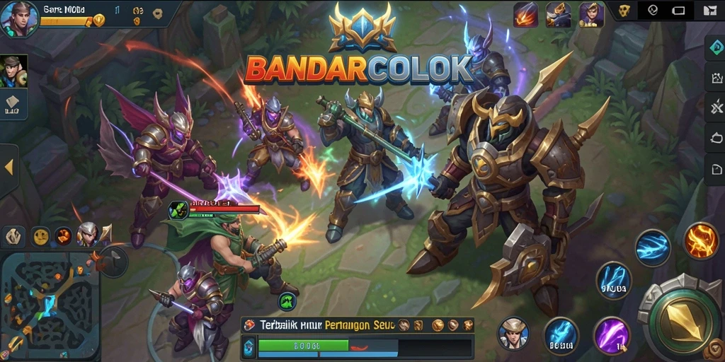 Tampilan gameplay menarik dari BANDARCOLOK dalam aksi MOBA.