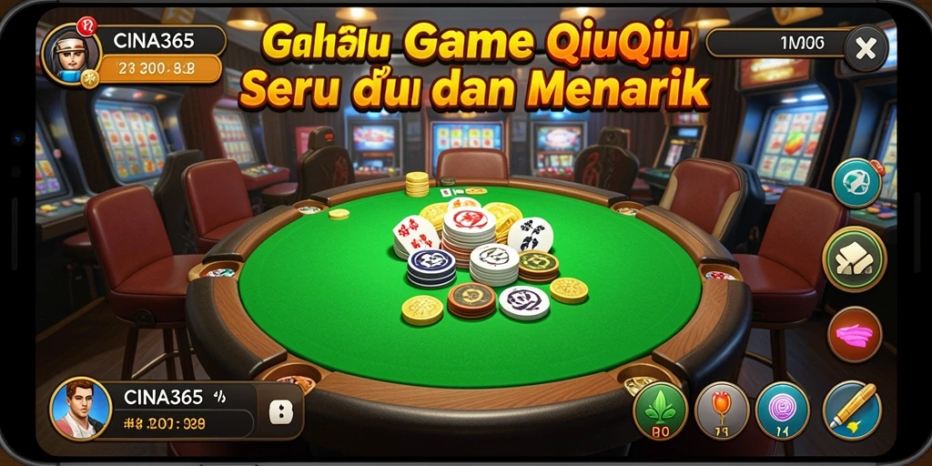 Tampilan gameplay QiuQiu di CINA365 yang seru.