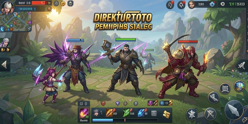 Tampilan menarik gameplay strategis dalam DIREKTURTOTO.