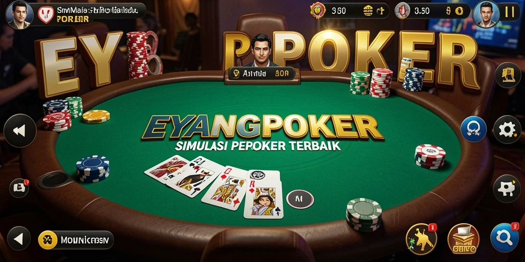 Screenshot gameplay EYANGPOKER dengan tampilan menarik dan interaktif.