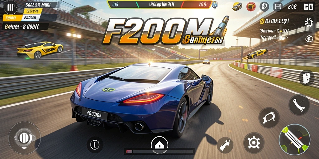 Gameplay seru dengan mobil balap yang cepat dan trek menakjubkan.