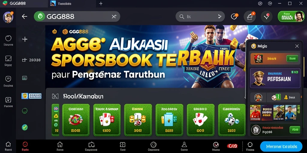 Tampilan menarik dari gameplay GGG888 dalam taruhan olahraga.