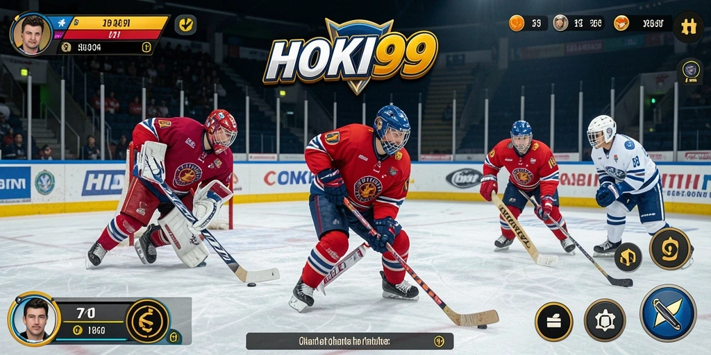 Screenshot utama HOKI99 menampilkan aksi seru dalam permainan hoki.