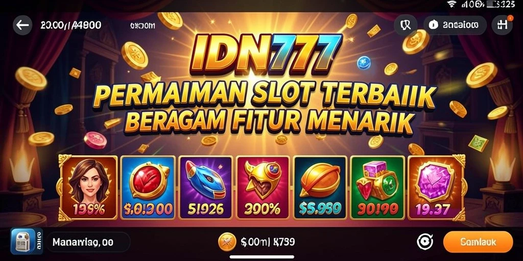 Tampilan screenshot utama IDN777 menampilkan gameplay Slot yang seru dan mengasyikkan.