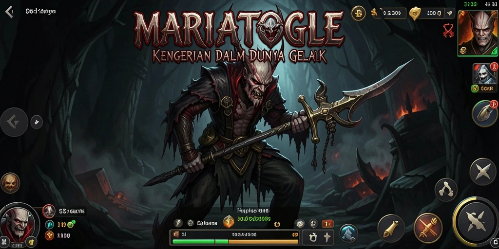 Tampilan menakutkan dari gameplay MARIATOGEL yang penuh misteri.