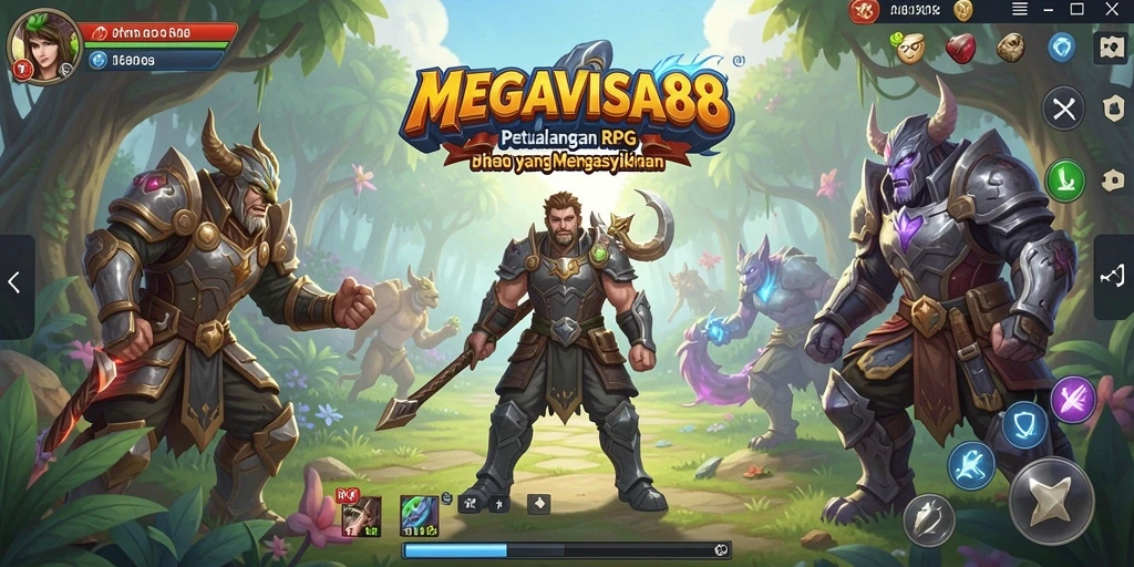 Screenshot gameplay RPG MEGAVISA88 yang menampilkan aksi seru dan grafik memukau.
