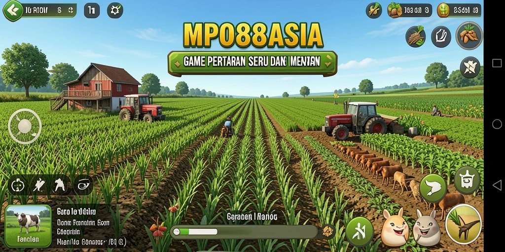 Gameplay menarik dalam MPO88ASIA dengan pertanian yang seru.