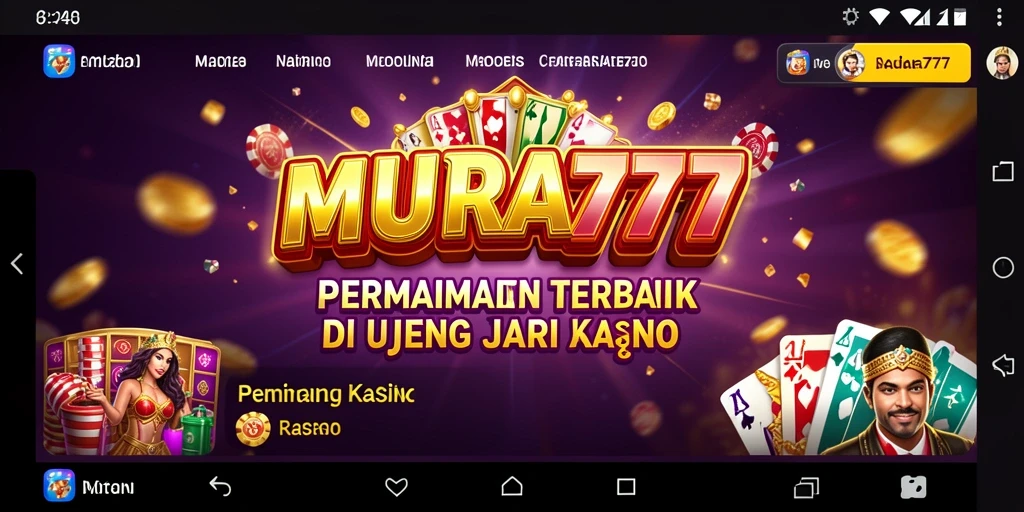 Tampilan gameplay yang menarik dari MUARA777 dengan berbagai pilihan permainan Kasino.