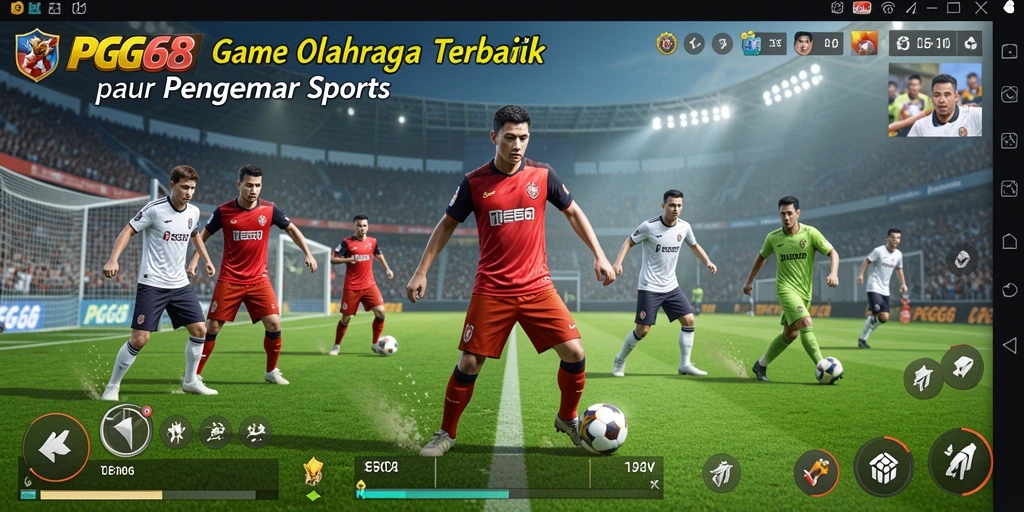 Tampilan gameplay PGG68 yang menegangkan dan penuh aksi olahraga.