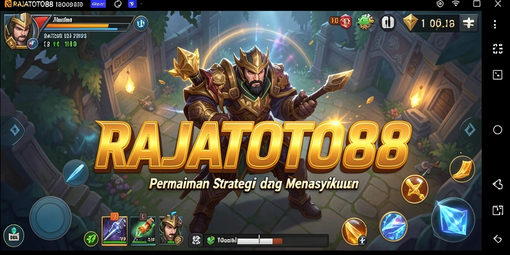 Tampilan gameplay RAJATOTO88 yang penuh strategi dan seru.