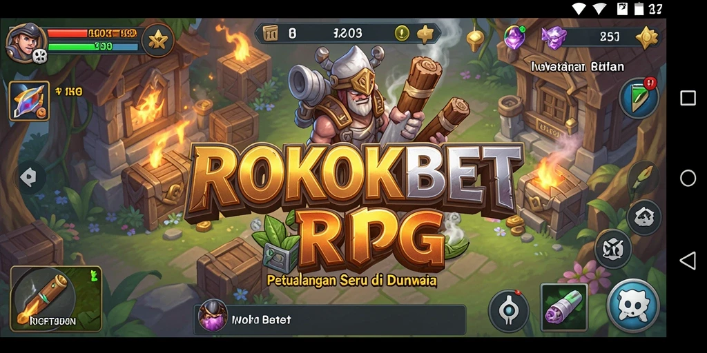 Gameplay RPG seru dan penuh petualangan dalam ROKOKBET.