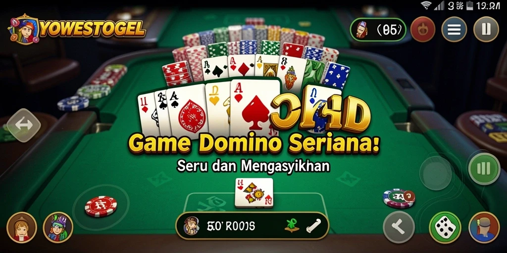 Screenshot gameplay YOWESTOGEL yang menunjukkan keseruan bermain Domino.